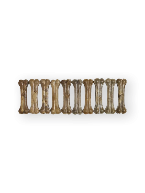 Piel Masticable Hueso Prensado Natural 6½" 100-105 gr