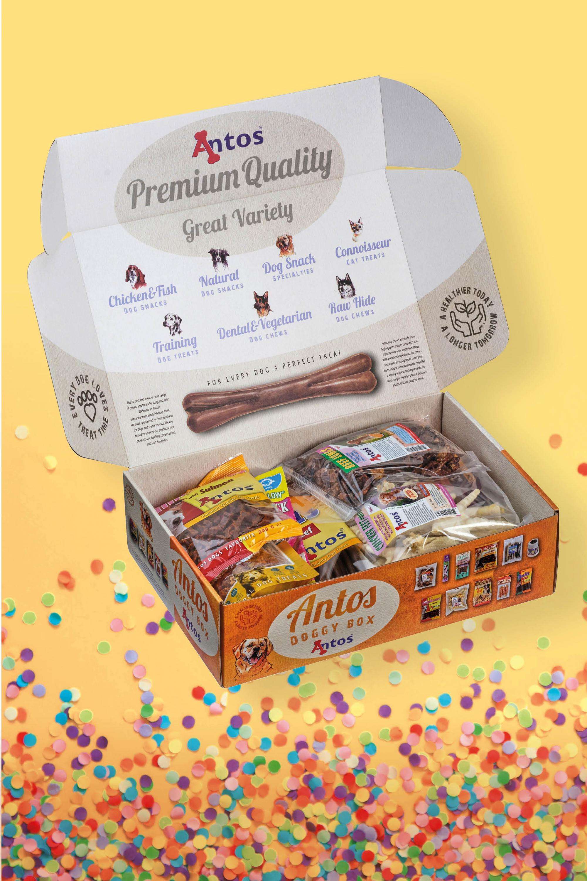 Caja de regalo para perros