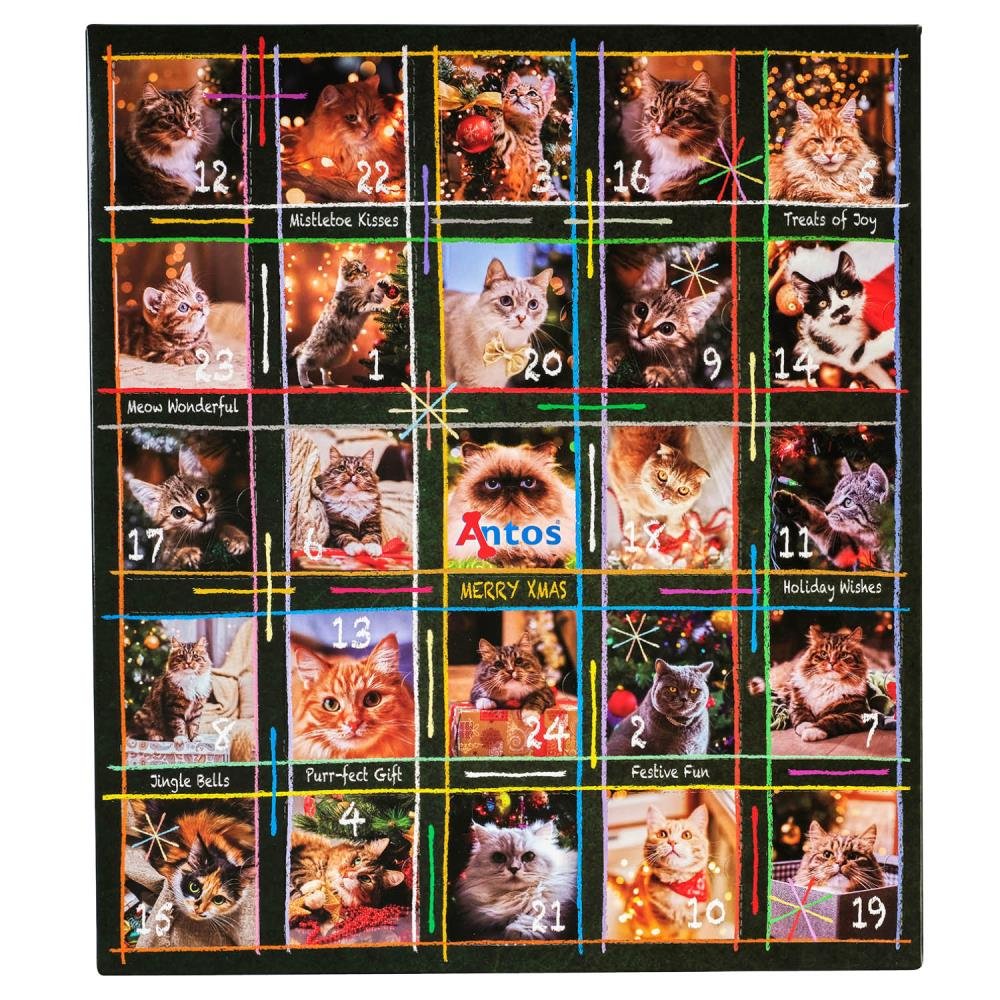 Calendario Navideño de Adviento 200 gr - Gatos