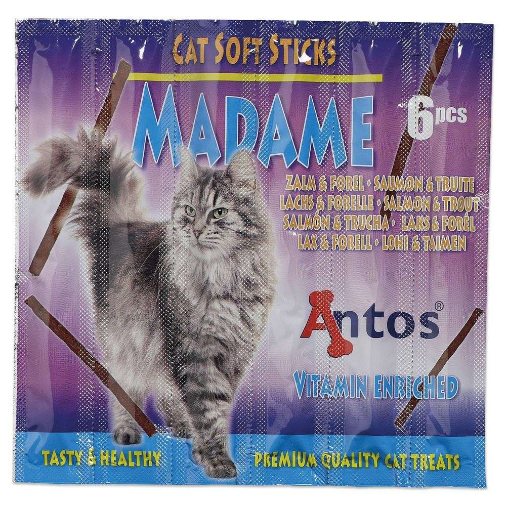 Cat Soft Sticks Madame Salmón&Trucha 6 piezas