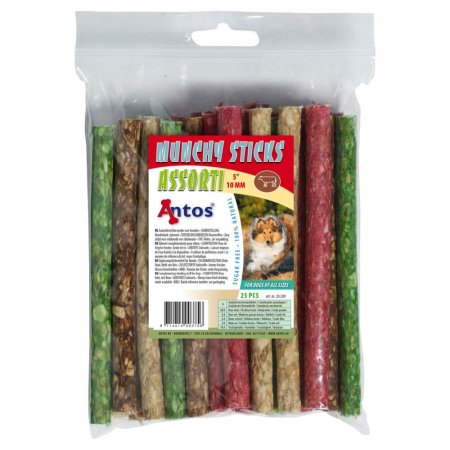 Munchy Sticks 5" 10 mm Variado 25 piezas